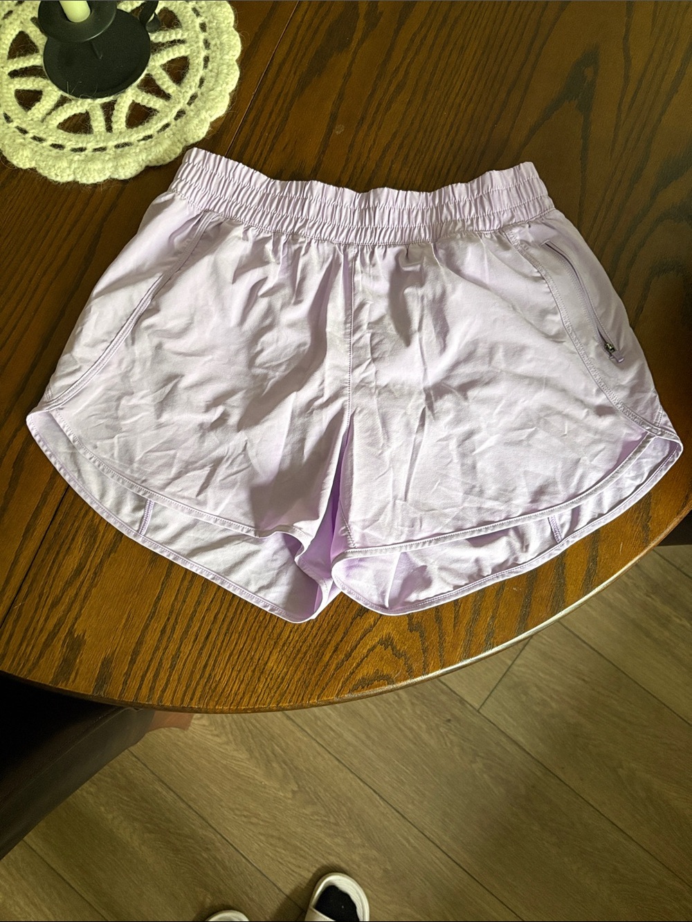 Light Lavender Women's Athletic Shorts